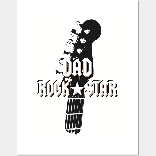 Dad Rock Star Wall Art by Roqson